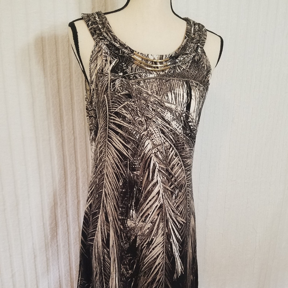 STYLE & CO. Palm leaf print dress. Size M
